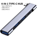 4-in-1 USB C HUB 3.0 PD 60W Type C 3.1 Multi Ports USB Splitter OTG Adapter USB HUB For Xiaomi Lenovo Macbook Pro 13 15 Air Pro