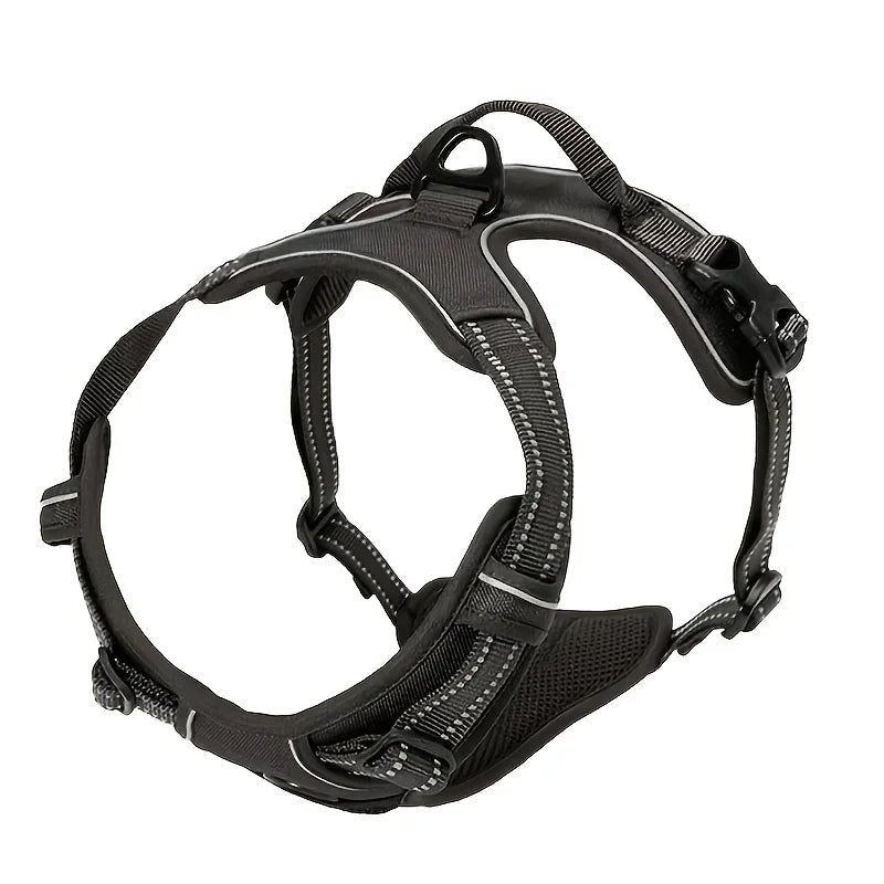 Reflective Fit: Adjustable Dog Harness for All Sizes