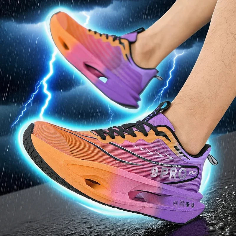 Carbon Board Running Shoes – Cushioned Marathon Sneaker