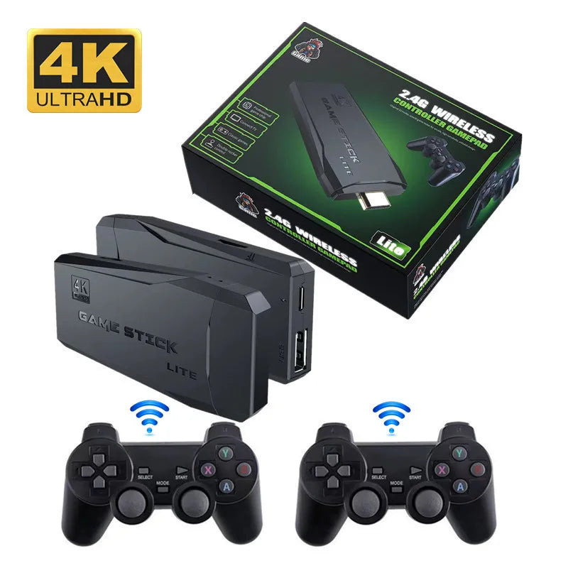 M8 Wireless Game Stick – 64GB 4K Retro 10000 Games Console