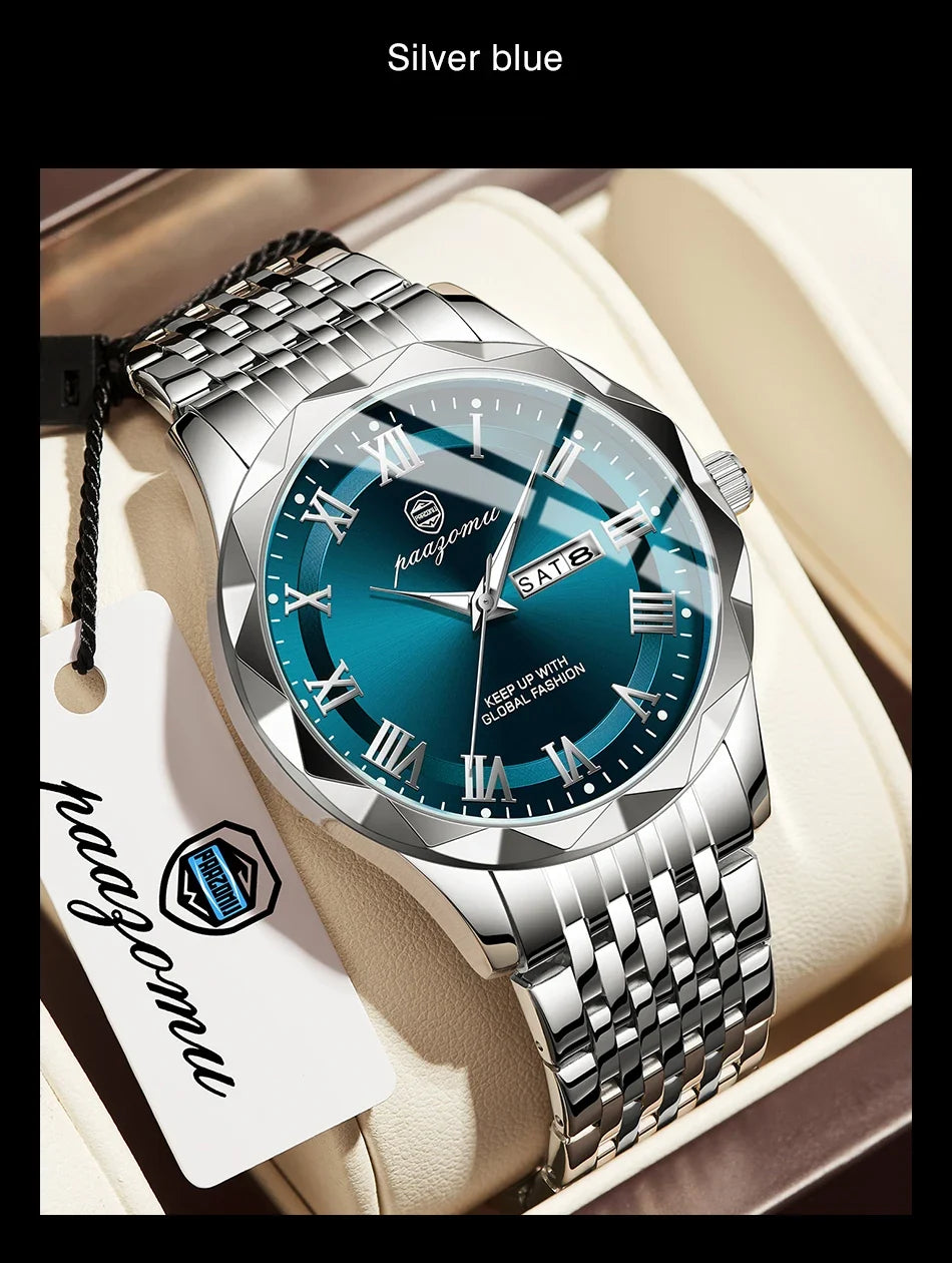 2025 New Modern Simple Creative Sport and Leisure Watch Creative Design Waterproof Quartz Movement Energy Watches Gift for Men