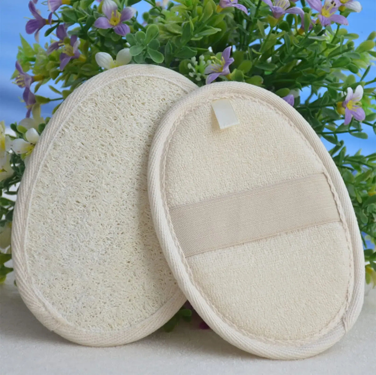 Color: Red - Bath Sponge Natural Exfoliating Loofah Sponge Scrubber  Body Backwash Belt Back Exfoliator Strap Bath Accessories