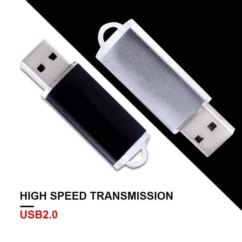 Color: Silver, Capacity: 4GB - High-speed USB Flash Drive 8gb 16gb 32gb Pen Drive 64gb 128gb U Disk USB 2.0 Pendrive Disk 256gb 2.0 Memoria Usb