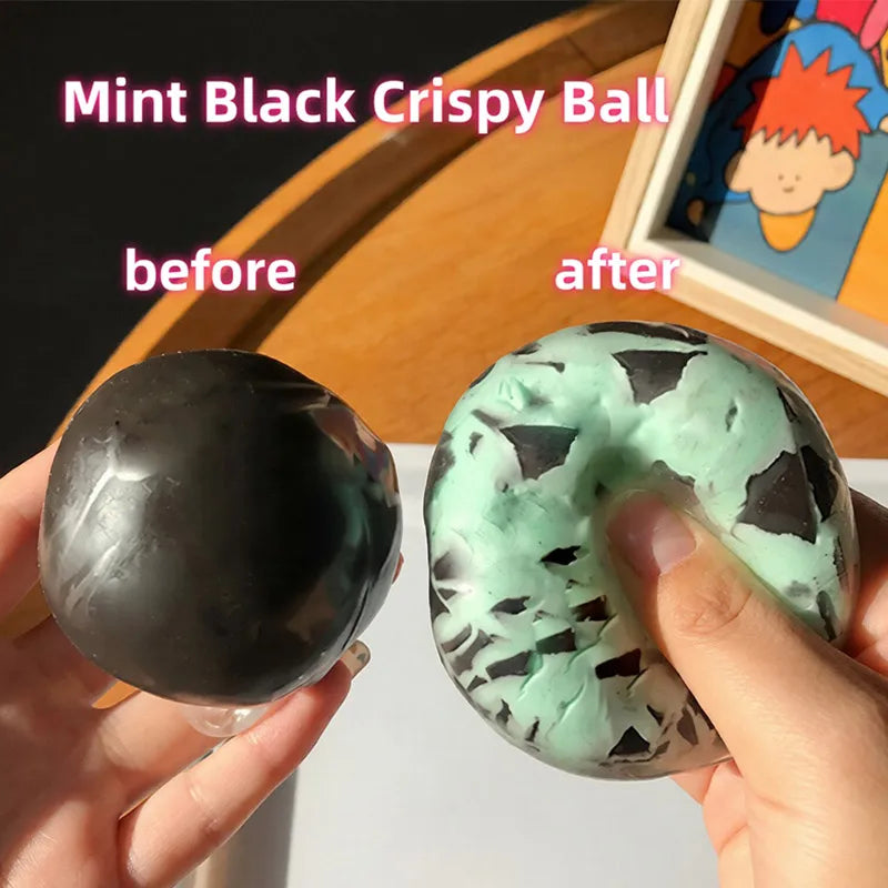 Simulation Crispy Chocolate Shell Decompression Ball | Slow Rebound Anxiety Relief Toy