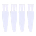 Color: WHITE - 20pcs Mini Brushes Cleaning Dust Remover Anti Static Nylon Bristles PP Handle Portable Tool PC Keyboards Phone Electronic Device