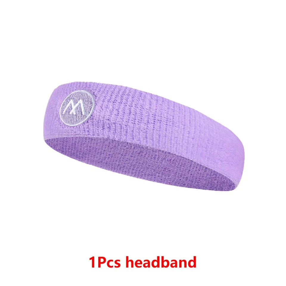 GOBYGO Exercise Headband Wristband Set