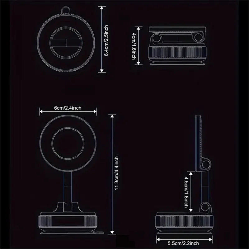 360° Rotating Magnetic Car Phone Holder