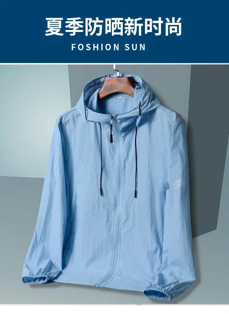 Sun Protection Jacket – Quick Dry Hooded Windbreaker for Men & Women