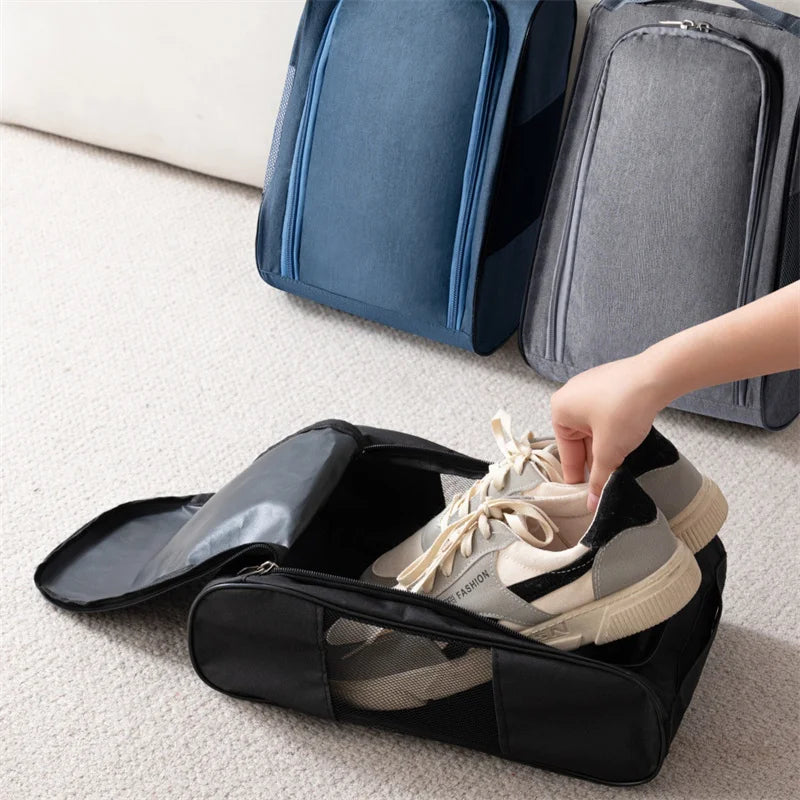 Golf Shoe Bag – Breathable Oxford Cloth Carrier, Black
