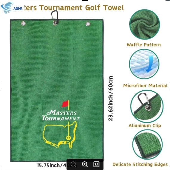 Golf Waffle Towel – Microfiber Sweat-Absorbing Towel