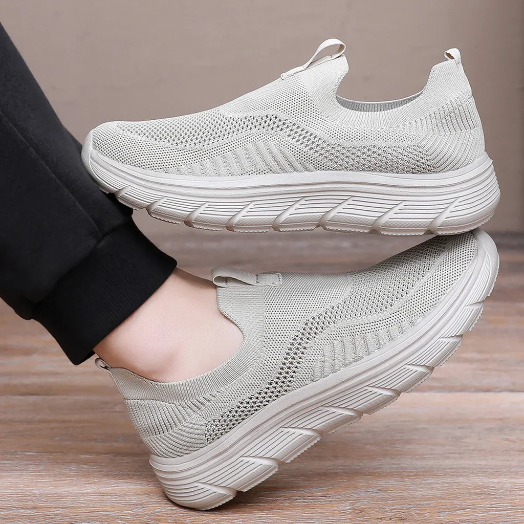 Lightweight Walking Sneakers – Breathable Slip-On Trainer