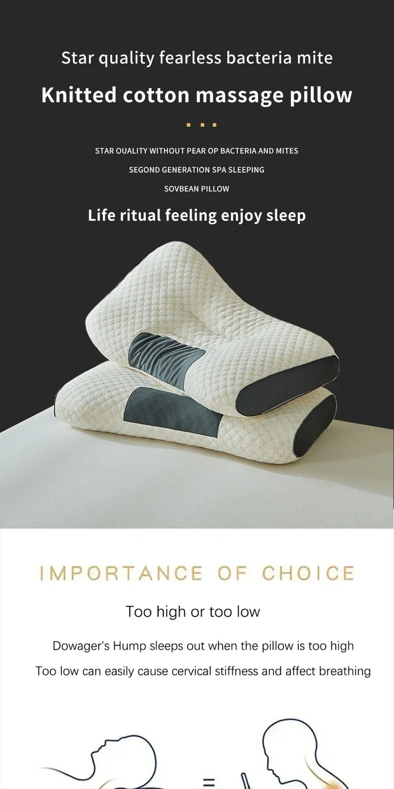 Neck Pillow Help Sleep And Protect The Neck Cervical Orthopedic