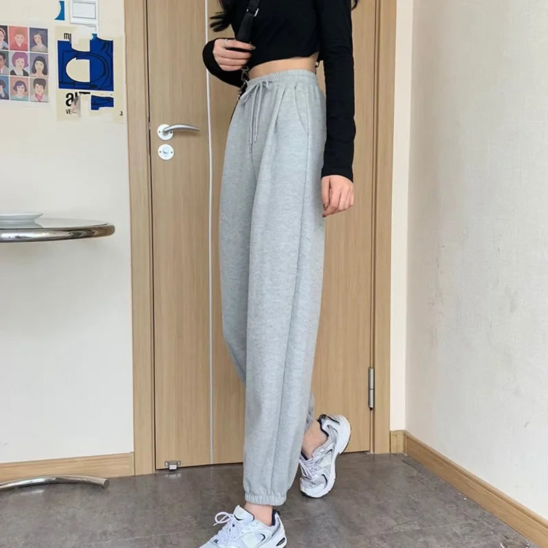 Women Joggers Pants – Oversized Drawstring Hip Hop Sweatpants
