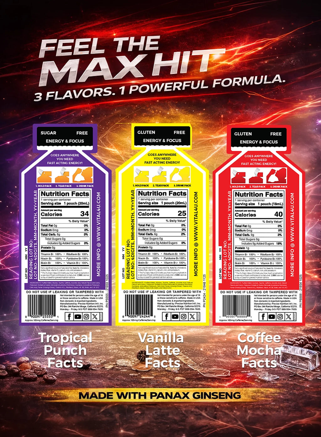 Screamin Energy Sample Pack - 6 Pouches