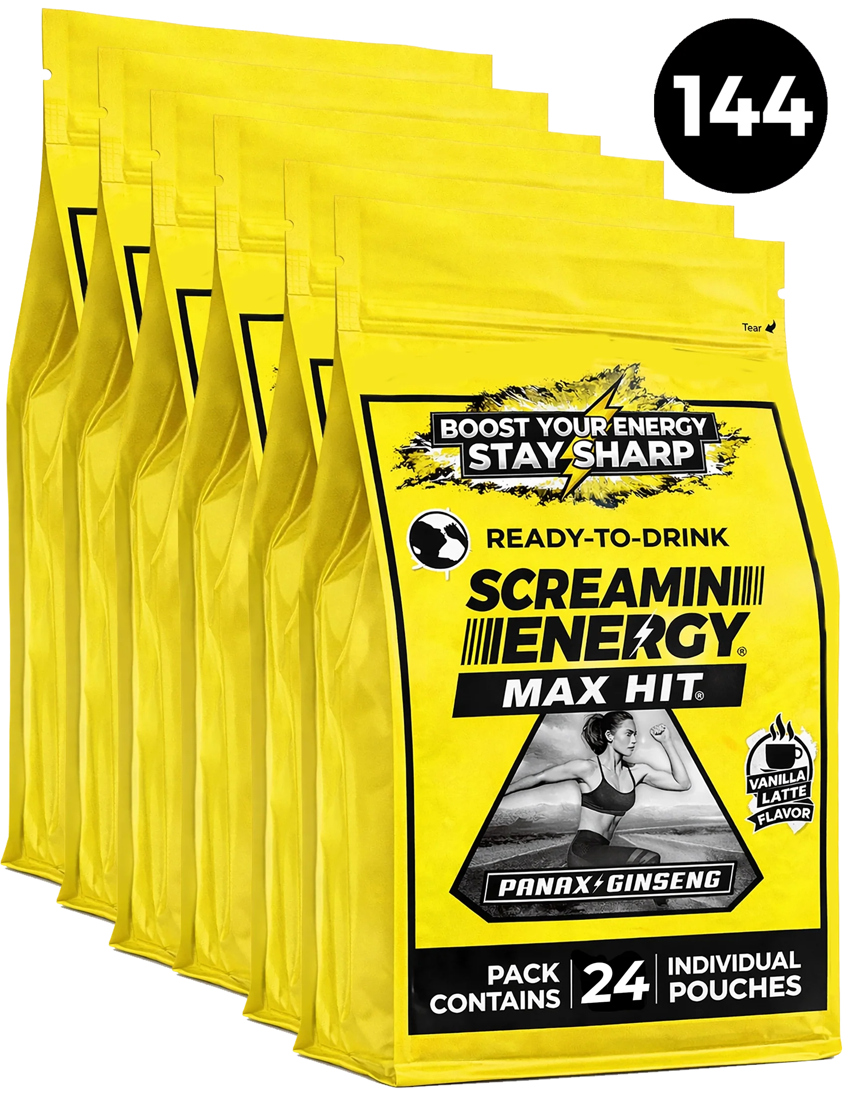 Screamin Energy Vanilla Latte Sugar Free
