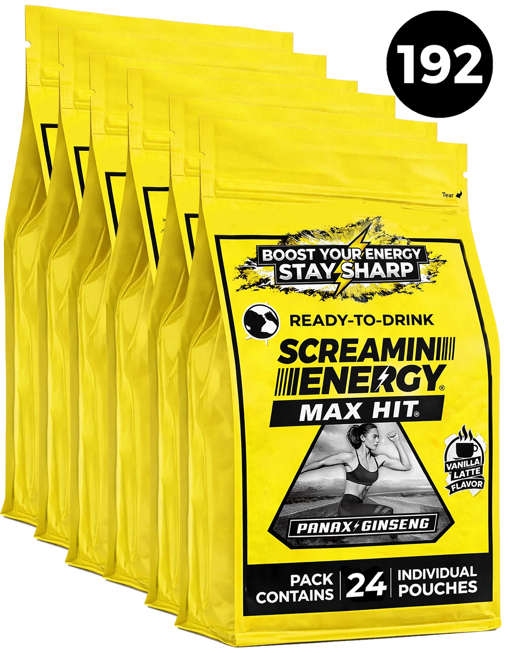 Screamin Energy Vanilla Latte Sugar Free