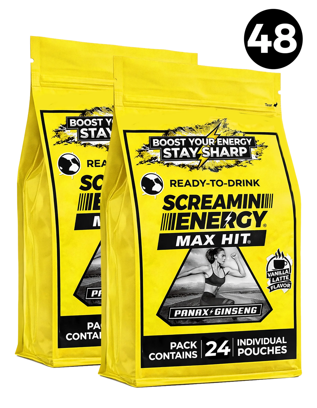 Screamin Energy Vanilla Latte Sugar Free