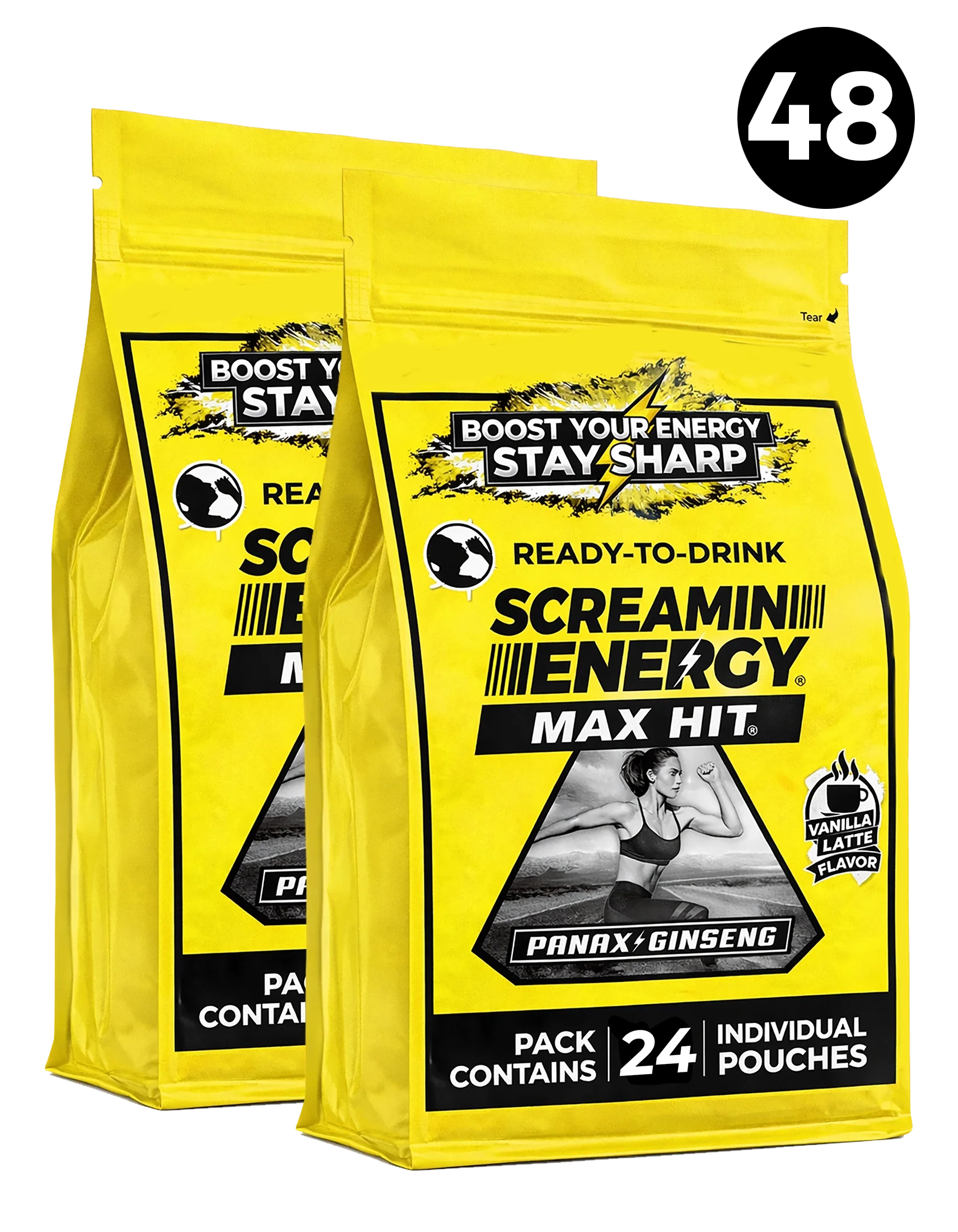 Screamin Energy Vanilla Latte Sugar Free