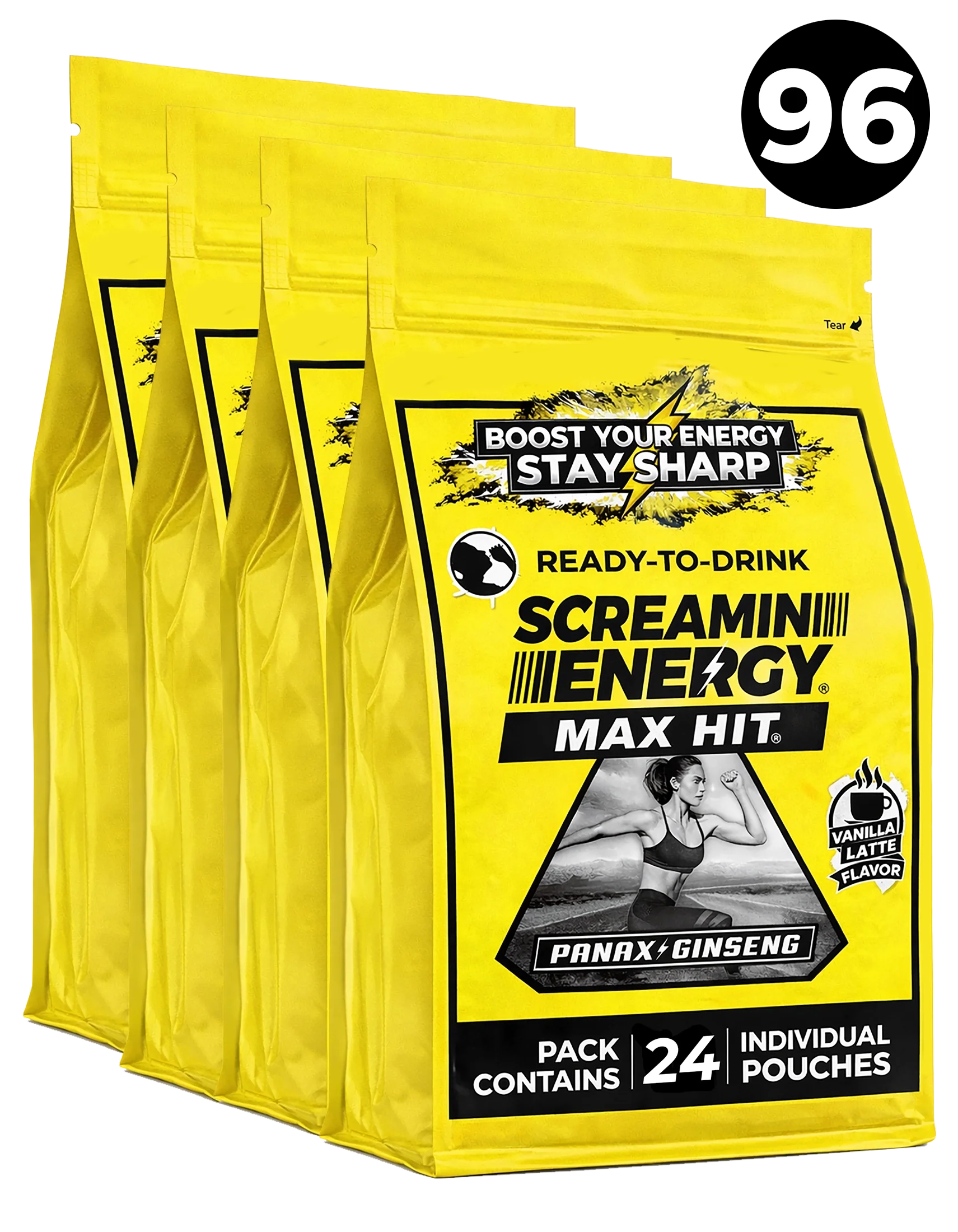Screamin Energy Vanilla Latte Sugar Free