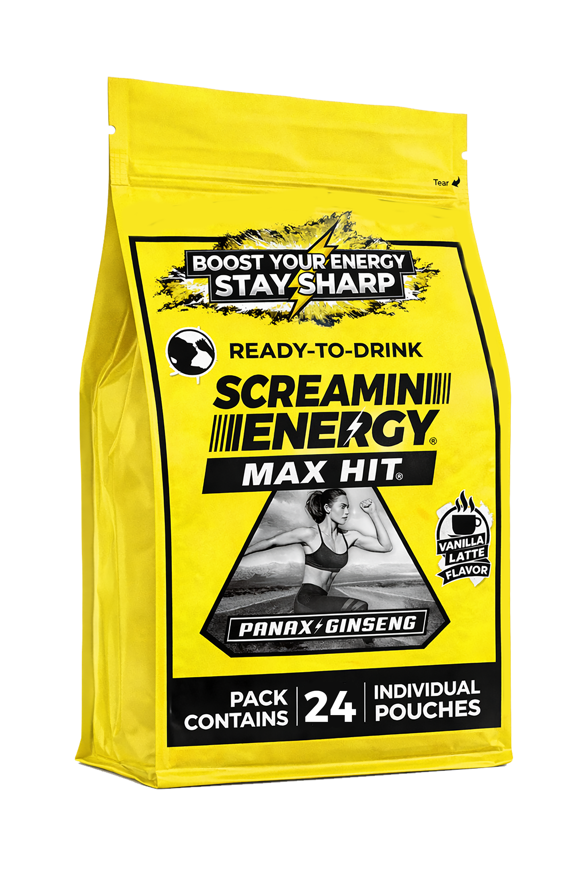 Screamin Energy Vanilla Latte Sugar Free