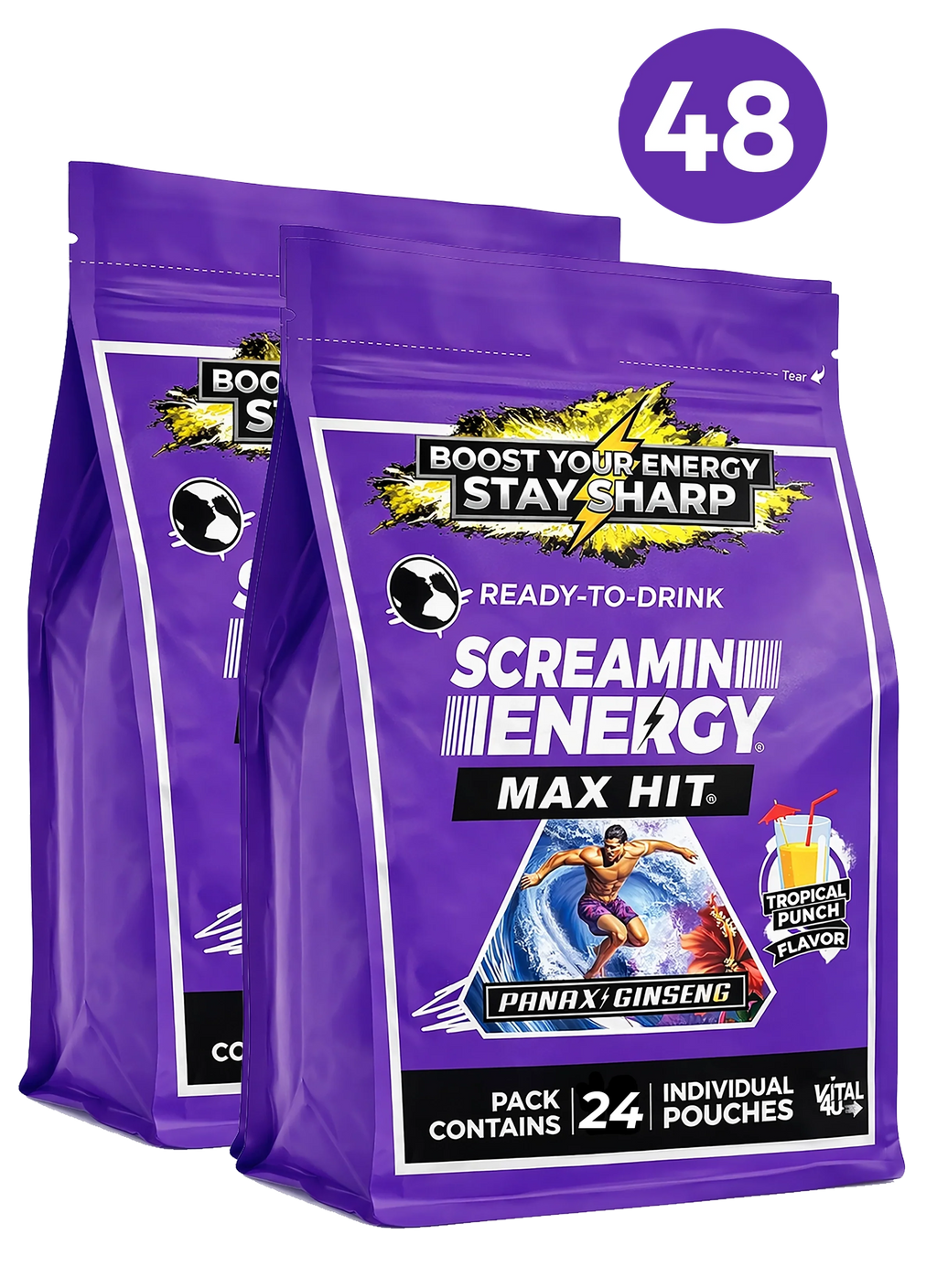 Screamin Energy Tropical Punch Sugar Free