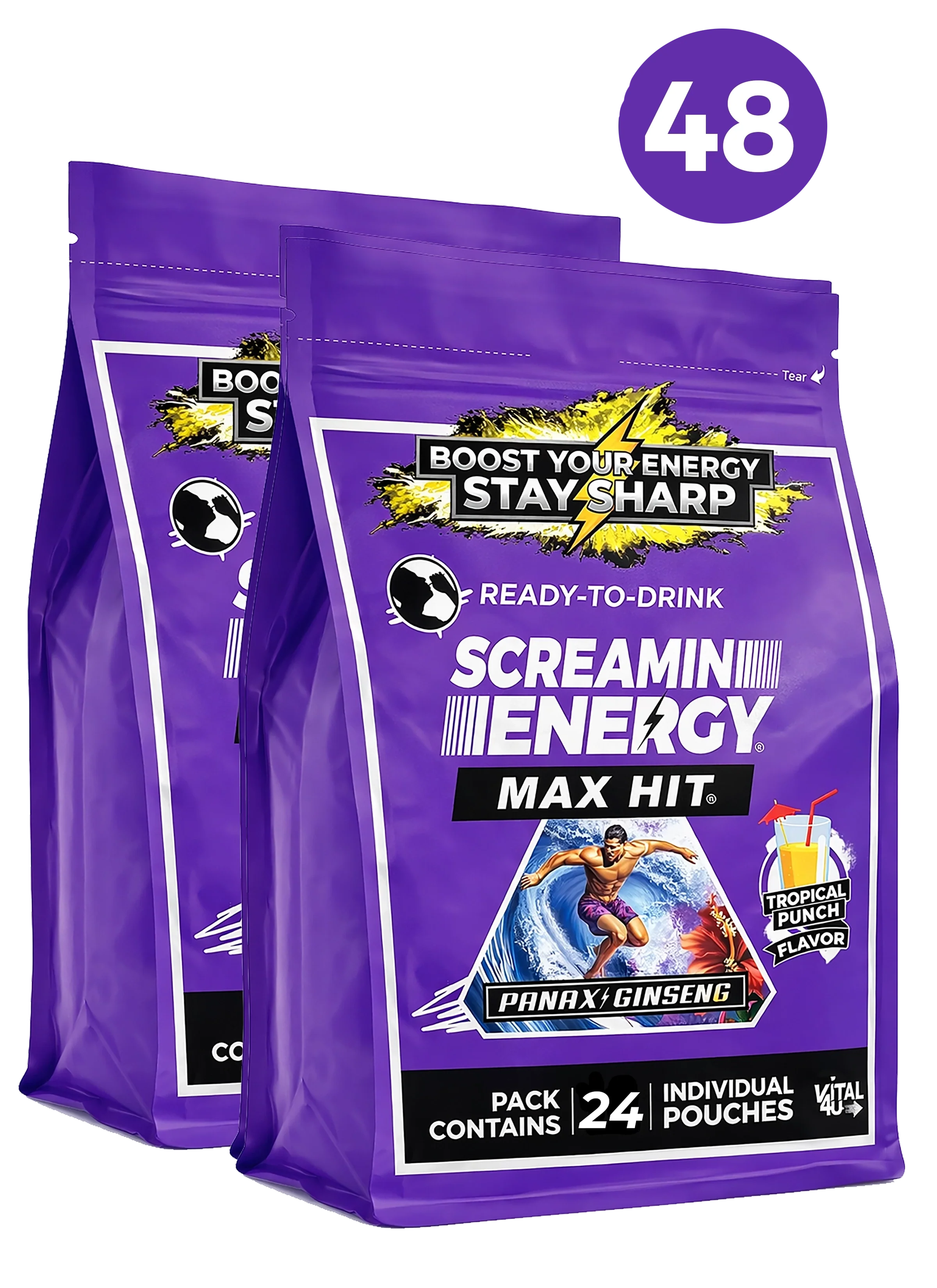 Screamin Energy Tropical Punch Sugar Free
