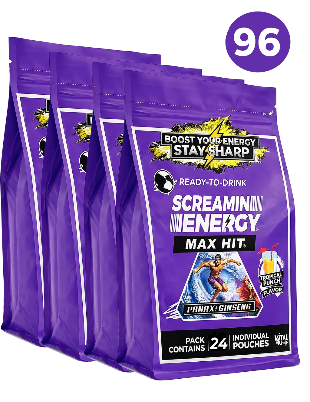 Screamin Energy Tropical Punch Sugar Free