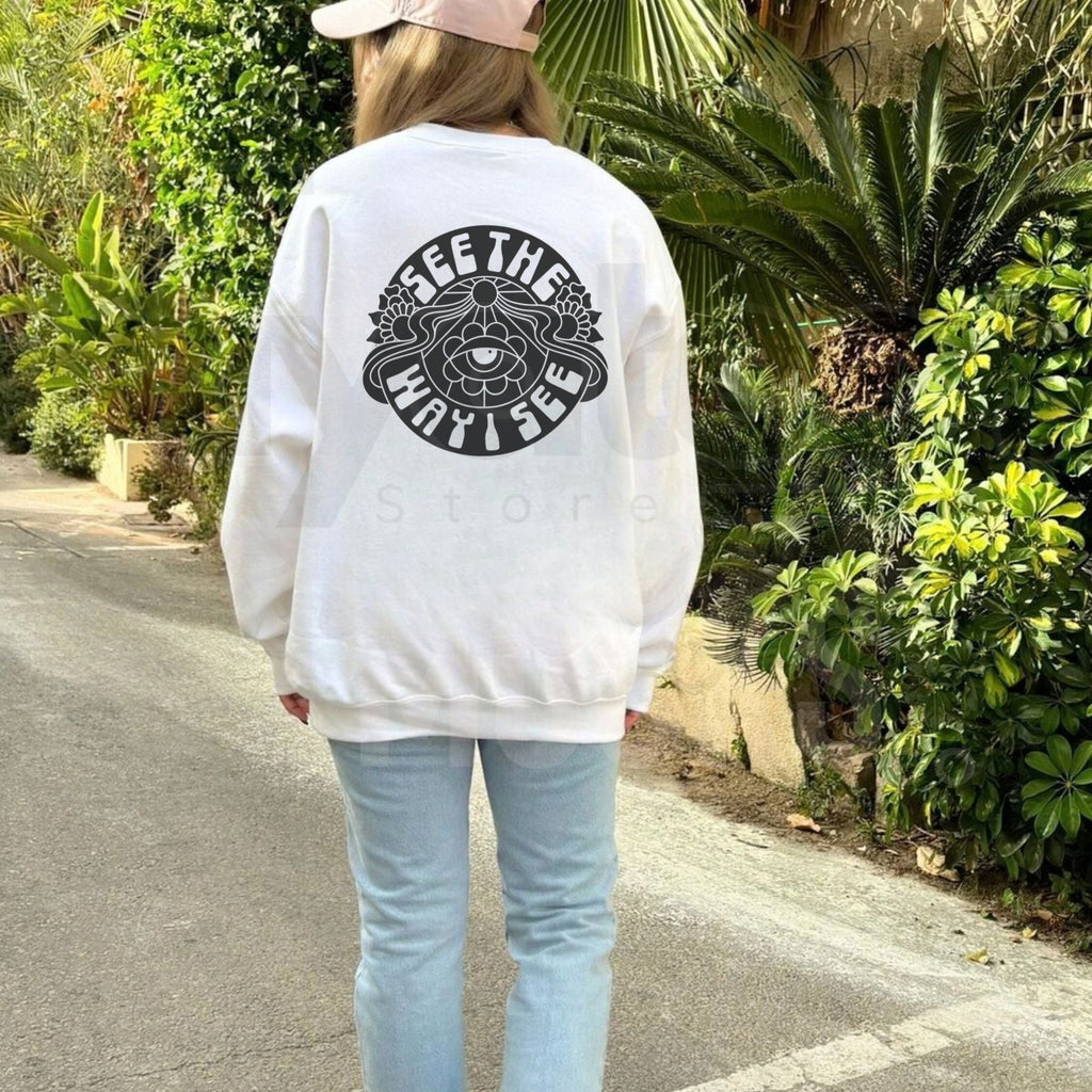 STWIS Logo Crewneck Sweatshirt – Classic Streetwear Graphic Pullover, Casual Soft Fleece Crewneck