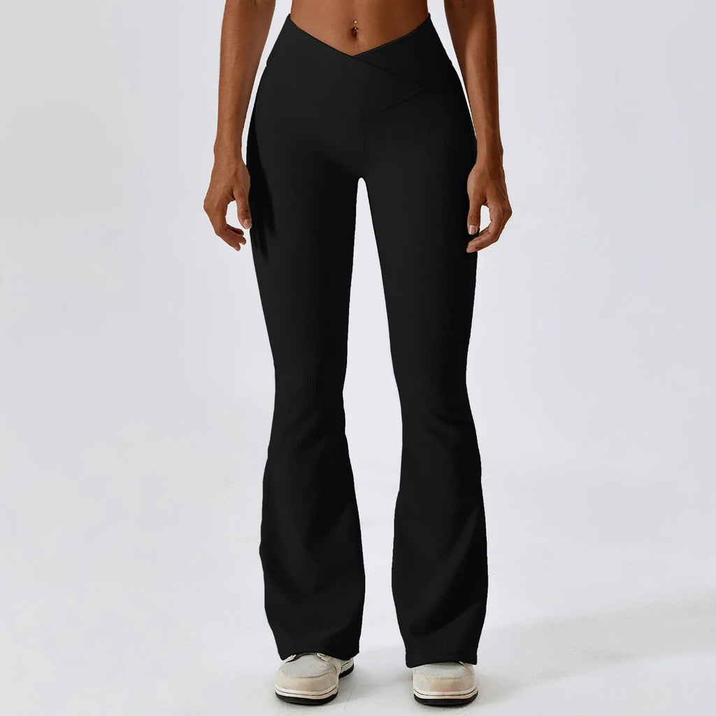 FlareFit High-Waist Yoga Trousers for Women
