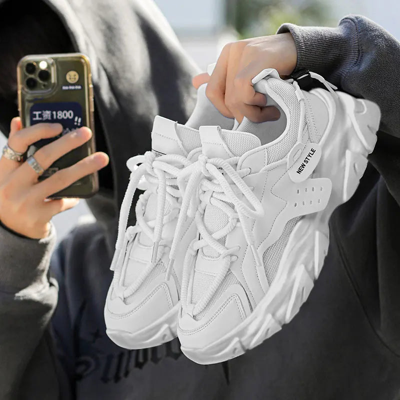 Men's Thick-Soled Casual Sneakers - Second Colorway