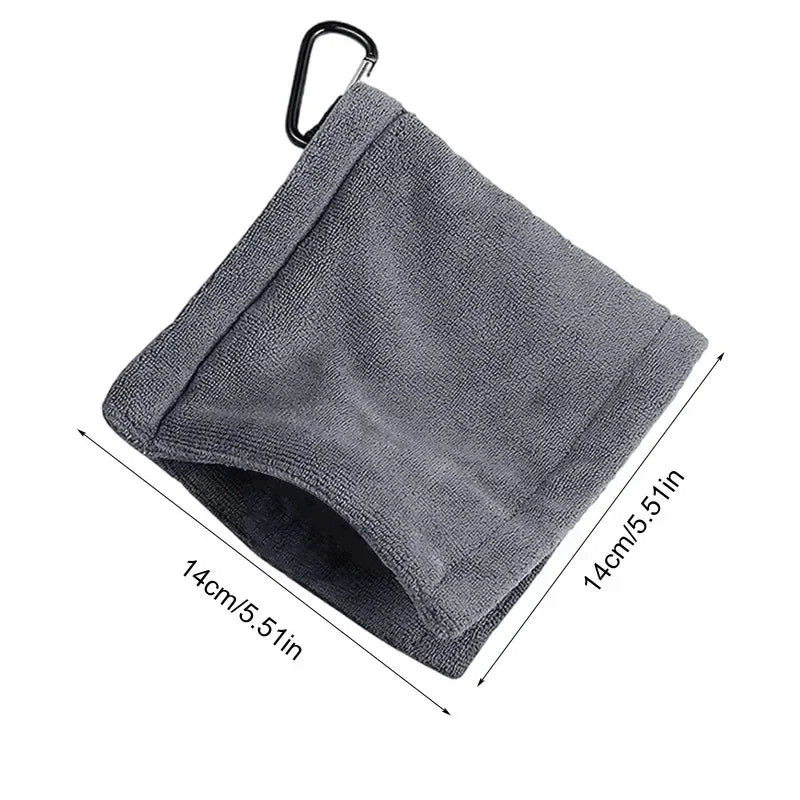 Golf Ball Cleaning Towel – Microfiber with Carabiner Clip