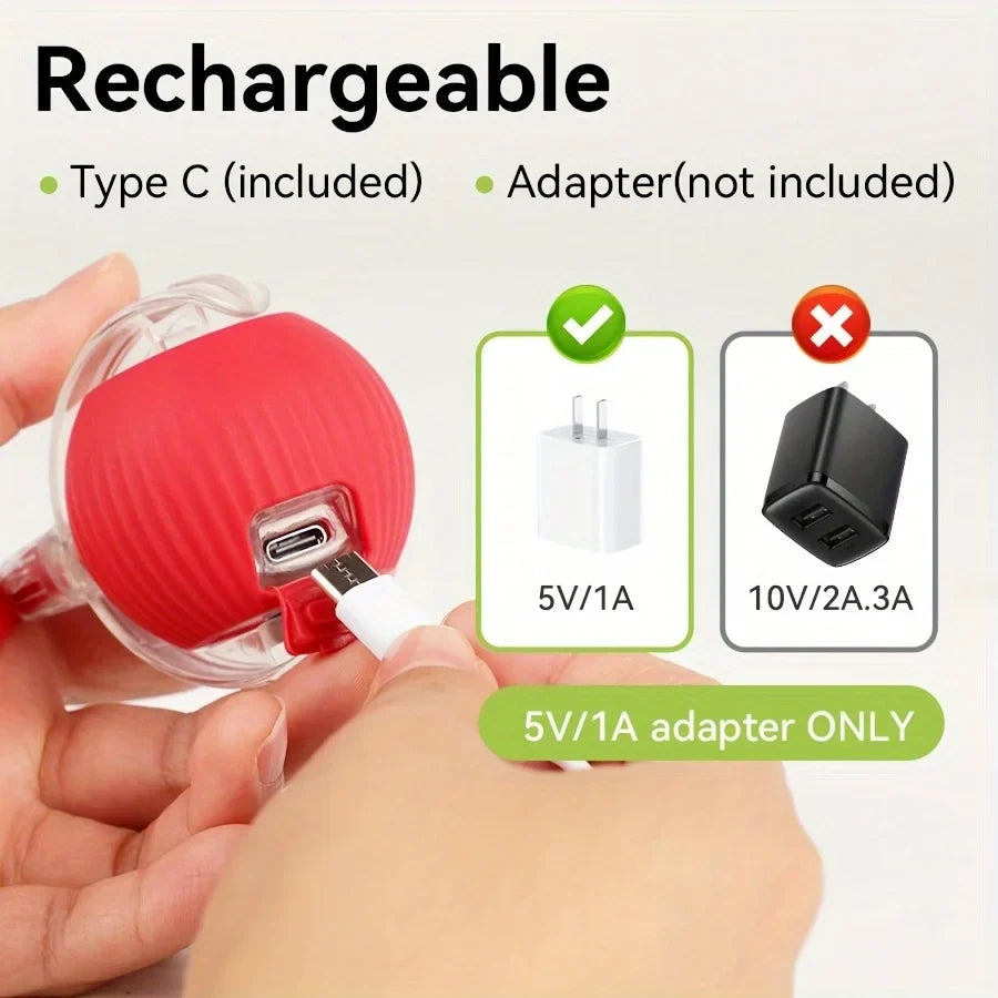 Interactive Smart Cat Toy Ball | Automatic Rolling Ball with Obstacle Avoidance