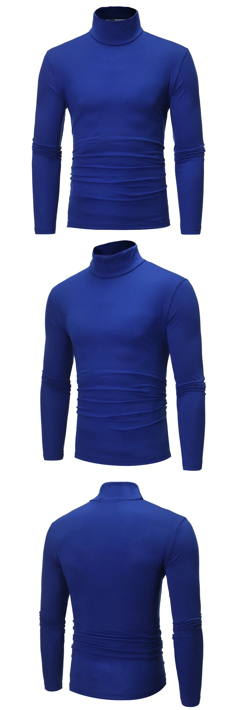 Men’s Thermal Shirt – Slim Fit High Neck Long Sleeve Winter Top