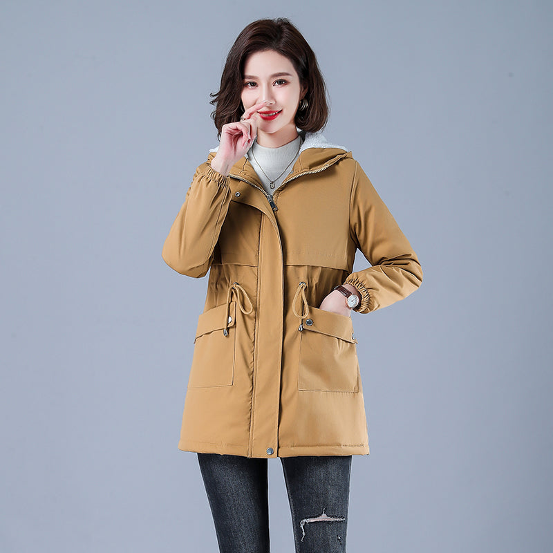 Women Winter Puffer Coat – Warm Cotton Hooded Casual Parka