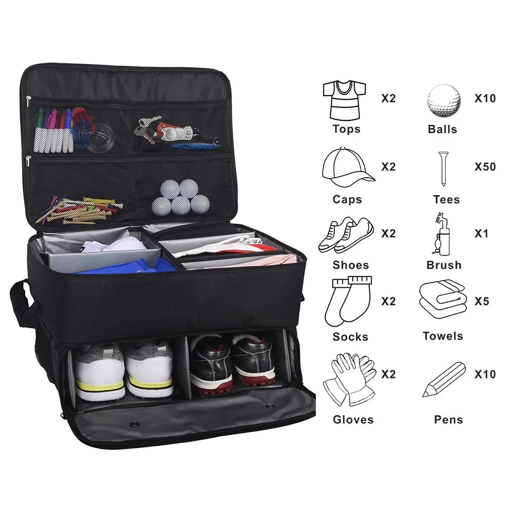 Golf Trunk Organizer – Waterproof Car Storage Box