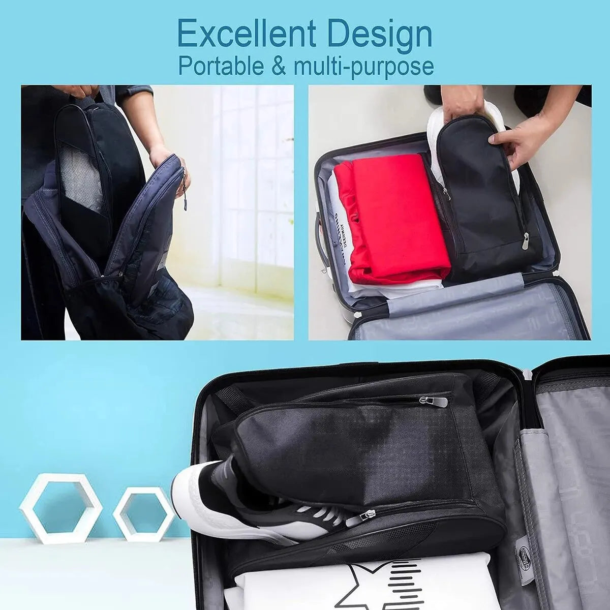 Multi-Sport Boot Bag – Portable Shoe Carrier