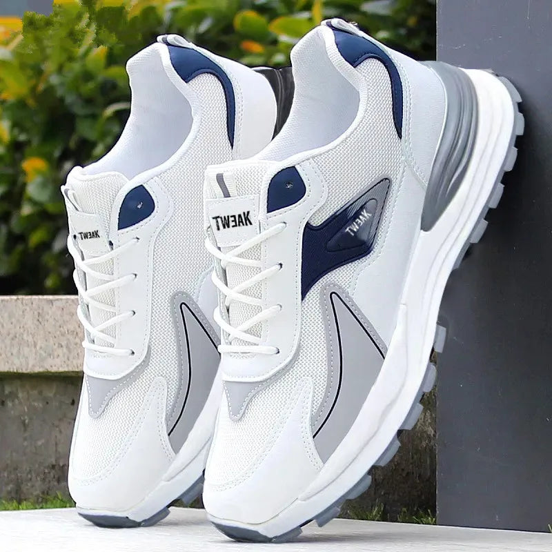 Breathable Mesh Running Sneakers – Lace-Up Comfort