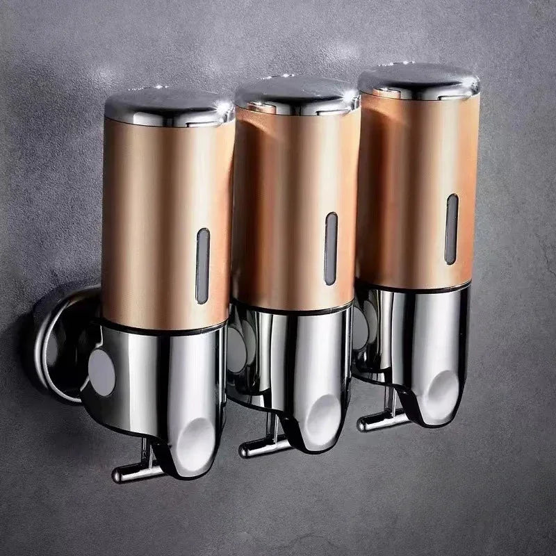 Wall-Mounted Shampoo and Soap Dispenser