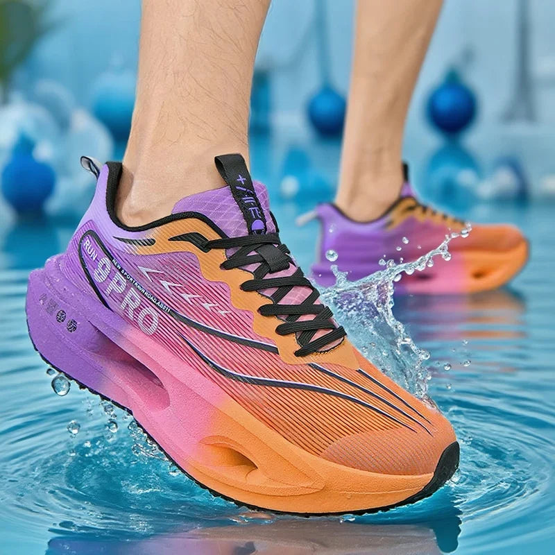 Carbon Board Running Shoes – Cushioned Marathon Sneaker