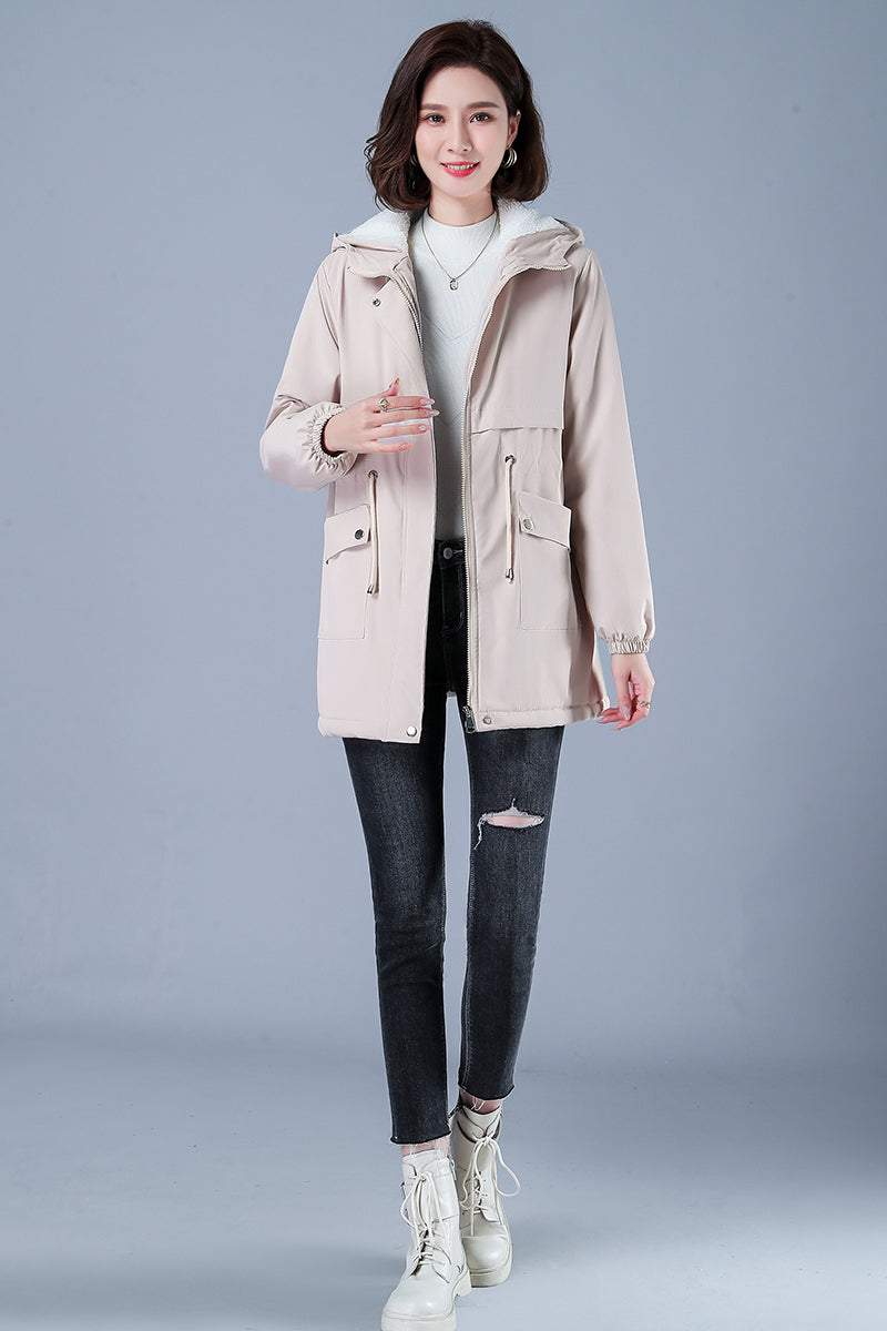 Women Winter Puffer Coat – Warm Cotton Hooded Casual Parka
