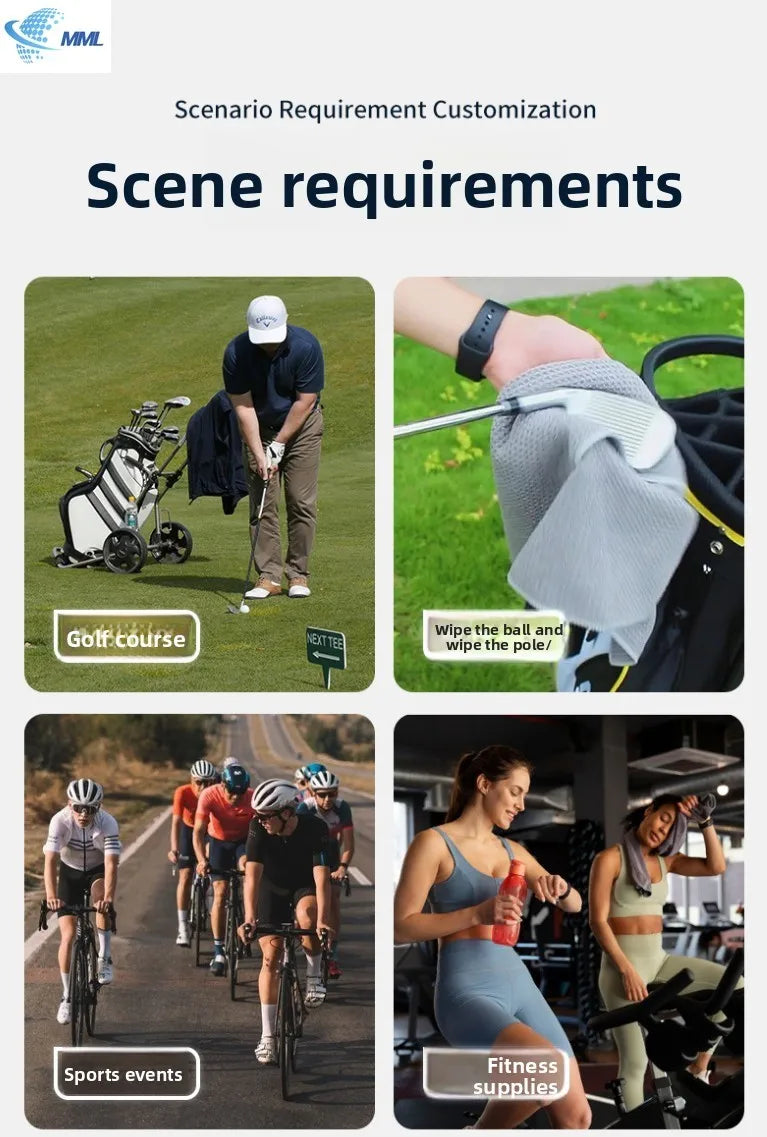 Golf Waffle Towel – Microfiber Sweat-Absorbing Towel