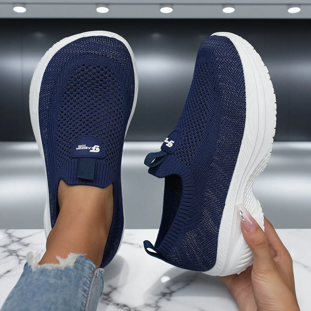 Barefoot Shoes - Wide-Fit Thick-Soled Mesh Sneakers