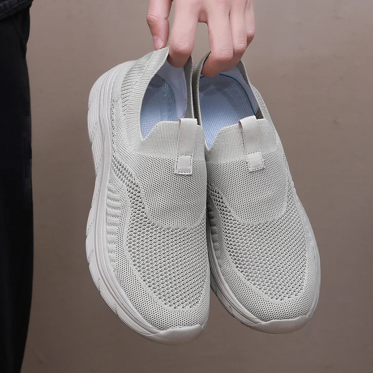 Lightweight Walking Sneakers – Breathable Slip-On Trainer