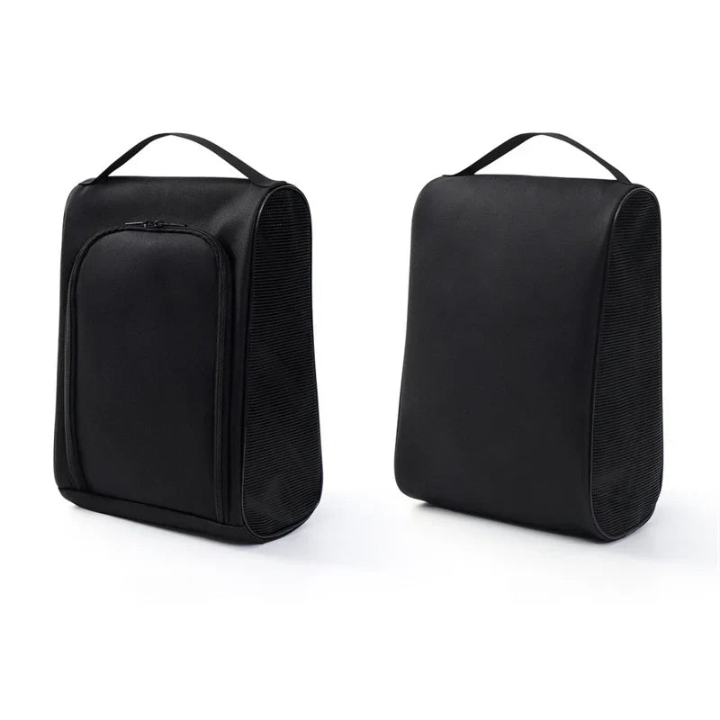 Golf Shoe Bag – Breathable Oxford Cloth Carrier, Black