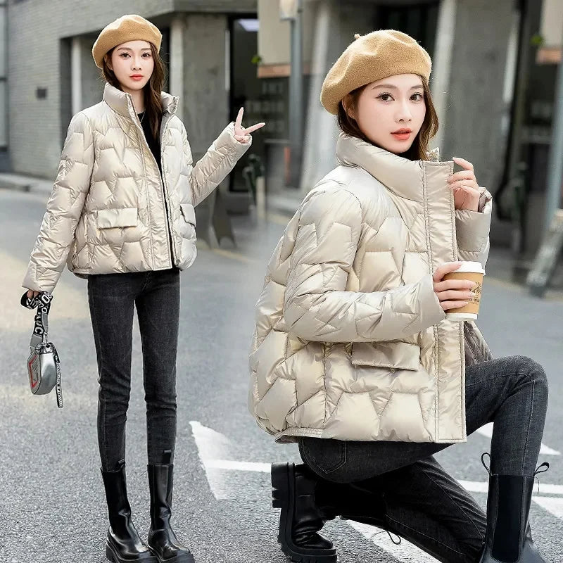 Women Winter Parka Jacket – Thick Short Warm Fashion Coat