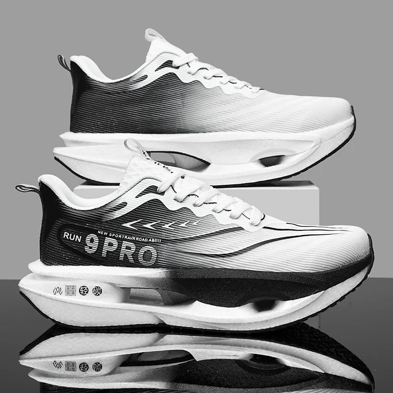 Men's Carbon Plate Sneakers - Soft Sole Mesh