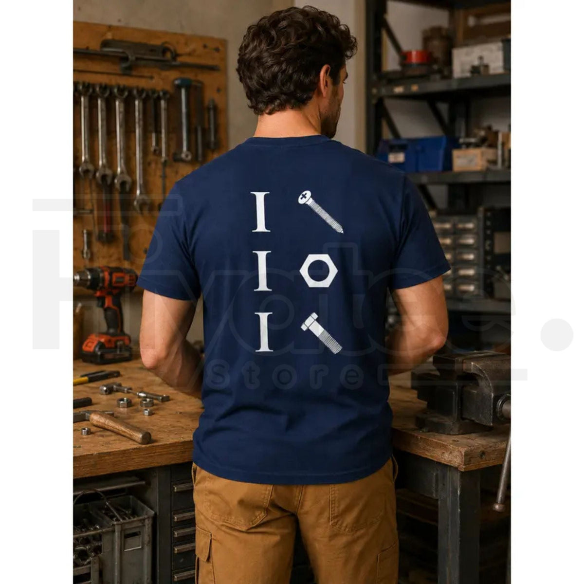 Screws Nuts and Bolts Fun Mechanic T-Shirt – Funny Garage Graphic Tee