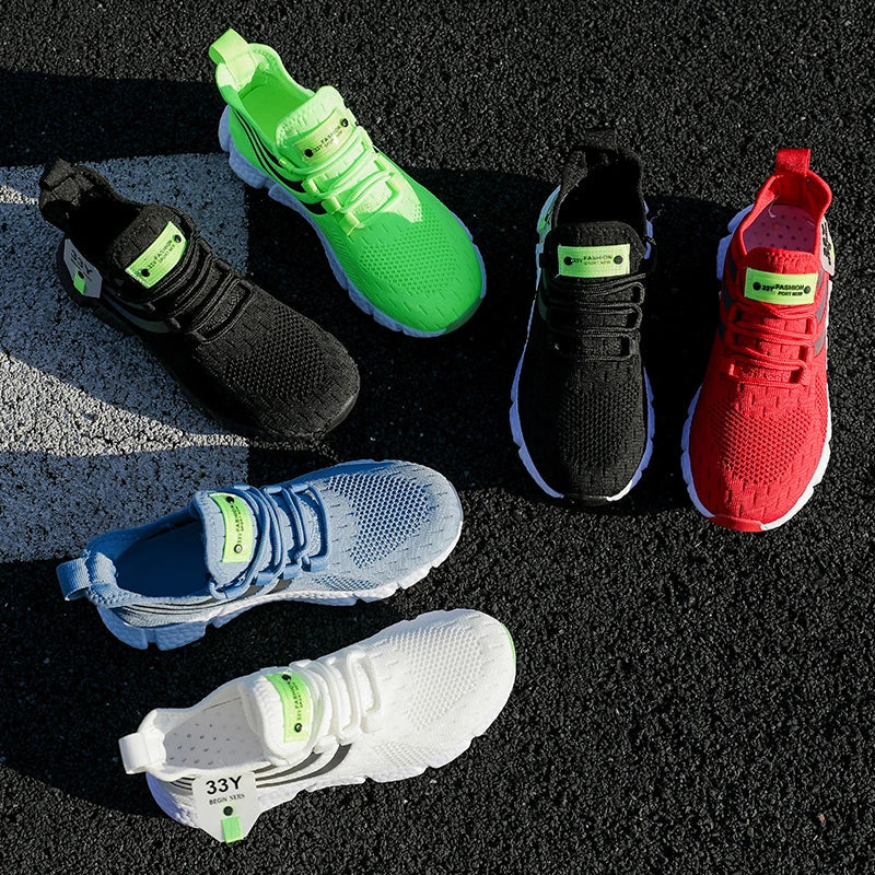 Men's Vulcanized Sneakers - Breathable Summer Shoes