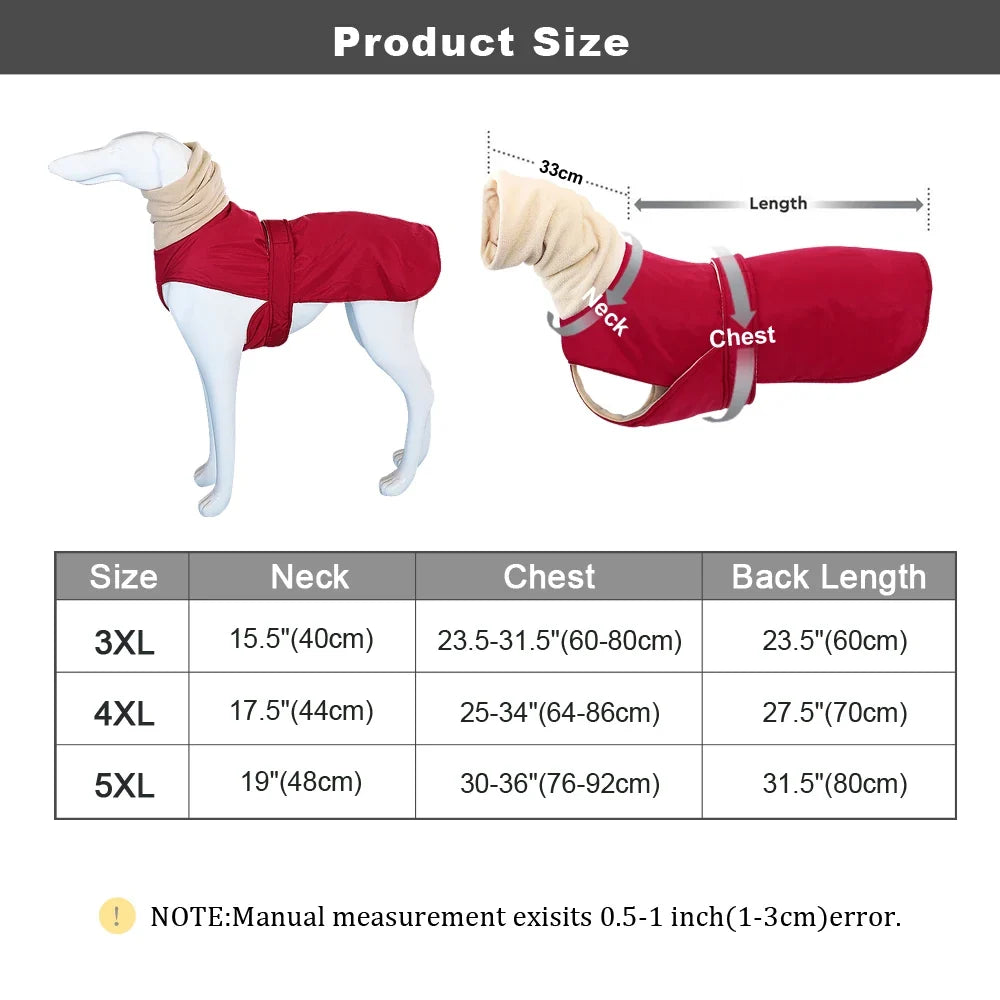 Arctic Paws: Cozy Waterproof Jacket for Big Dogs