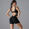 VibeFlex Women's Scrunch Jumpsuit - Yoga & Gym Ready
